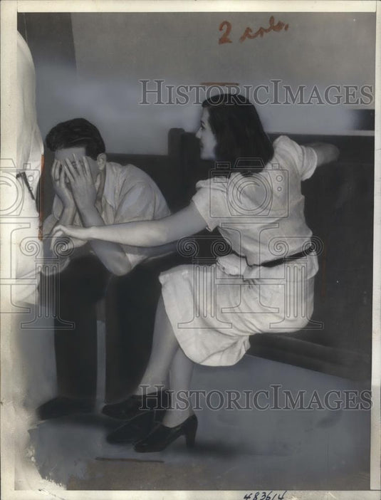 1939 Press Photo Miami FlaHoward Dingwall & Caroline Carter in custodt after - Historic Images