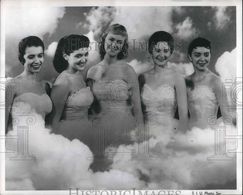 1958 Press Photo Patricia Dey, Mary Alice Canraghi, Barbara Absher, Ladoris Harm - Historic Images