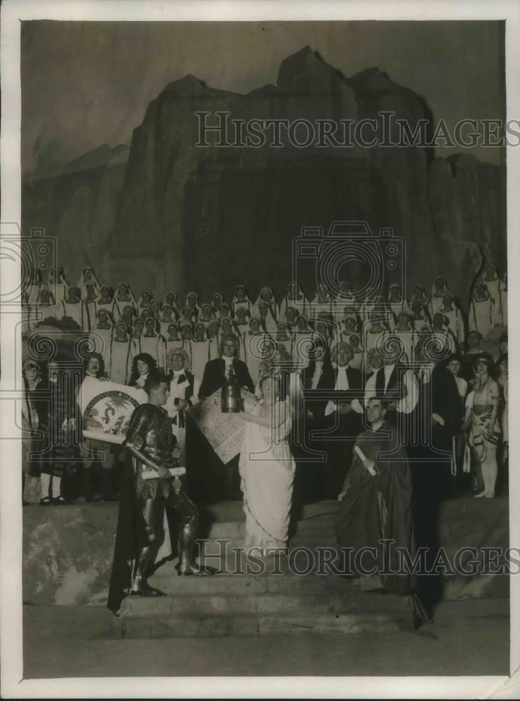 1927 Press Photo Pageant-Society for the Propagation of the Gospel - Historic Images