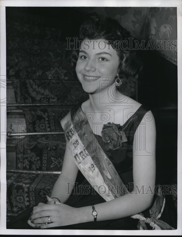 1958 Press Photo Paris Christiane Meille Queen of Drome - Historic Images