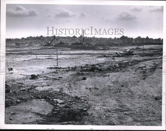 1959 Press Photo Site for May Co. at Parmatown shopping center development - Historic Images