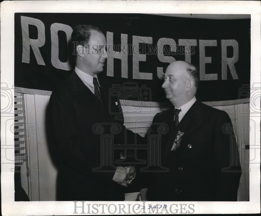 1933 Press Photo MAYOR SAMUEL B DICKER OF ROCHESTER NEW YORK - Historic Images