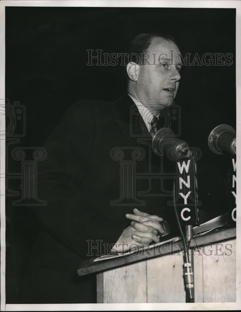 1940 Press Photo Newbold Morris, President of New York City Counsel - Historic Images