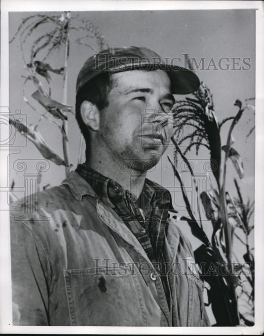 1952 Press Photo Wayne Vogel Ohio Star Farmer - Historic Images