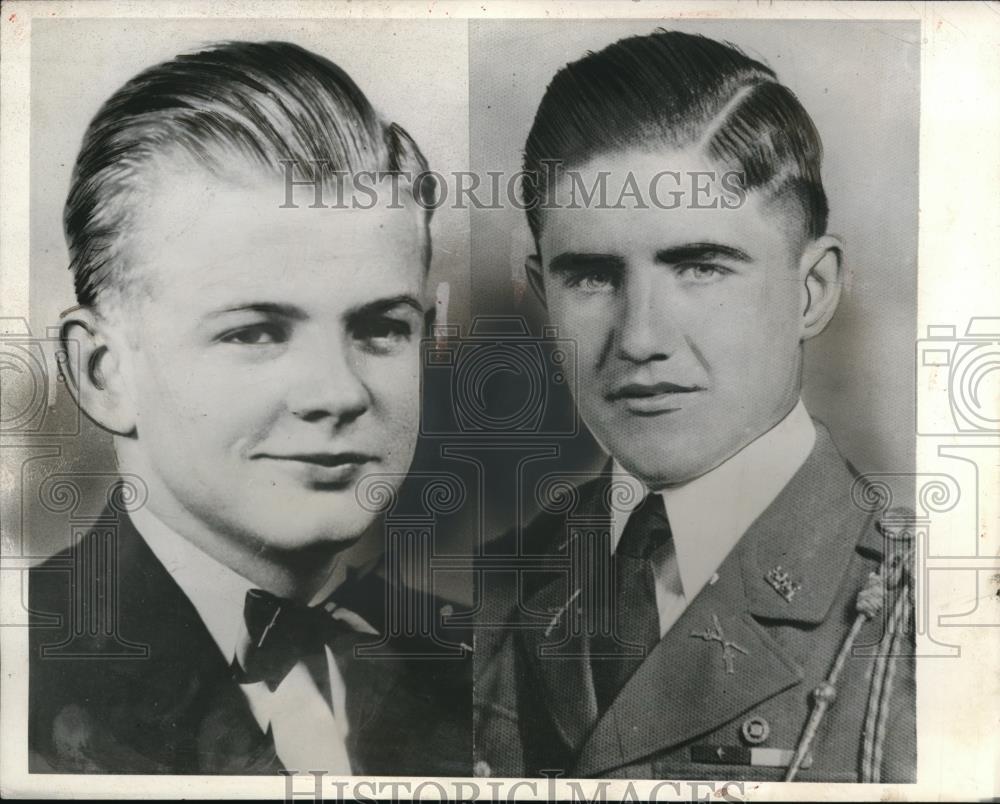 1941 Press Photo Wichita Kans Wm Woodward, John Blanpied killed in plane crash - Historic Images