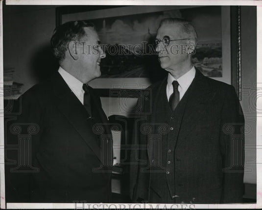 1944 Press Photo Thomas G. Corcoran and Clarence Lea - Historic Images