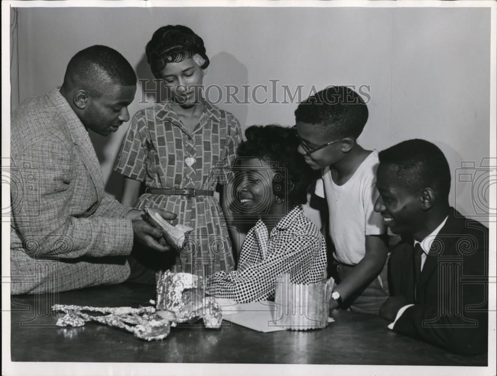 1962 Press Photo Calvin Humphrey, M Dunlin, B Fountaine, N Parries, K Murphy - Historic Images