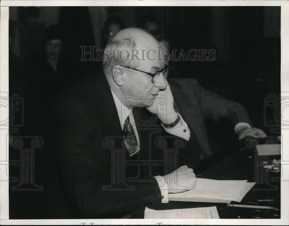 1938 Press Photo Washington D C Attornery General Homer S Cummings - Historic Images