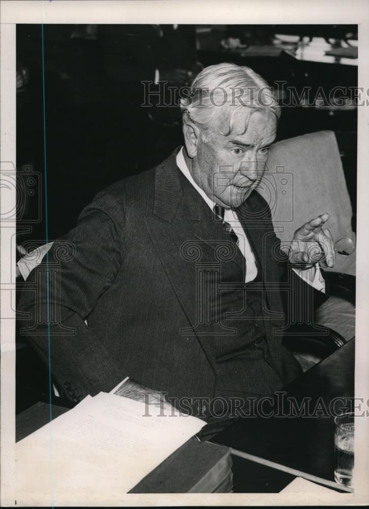 1939 Press Photo DC Charles F Williams pres of W&amp;S Insurance Co in Ohio - Historic Images