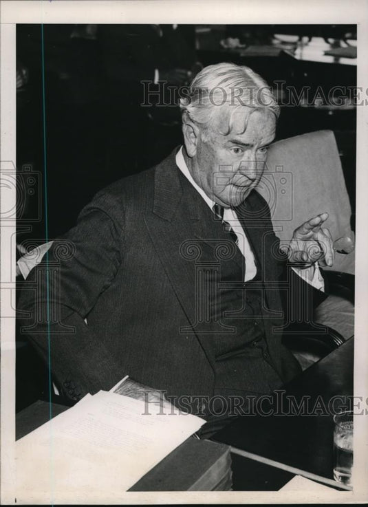 1939 Press Photo DC Charles F Williams pres of W&S Insurance Co in Ohio - Historic Images