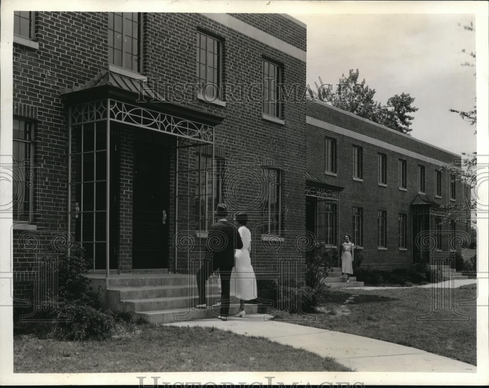 1936 Press Photo One of the entrances of the new housing in Techwood Atlanta - Historic Images