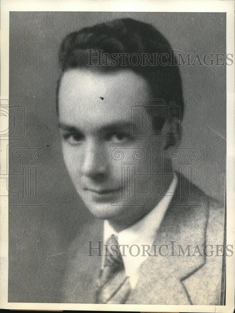 1933 Press Photo David Lamson being questioned of the death of His Wife - Historic Images