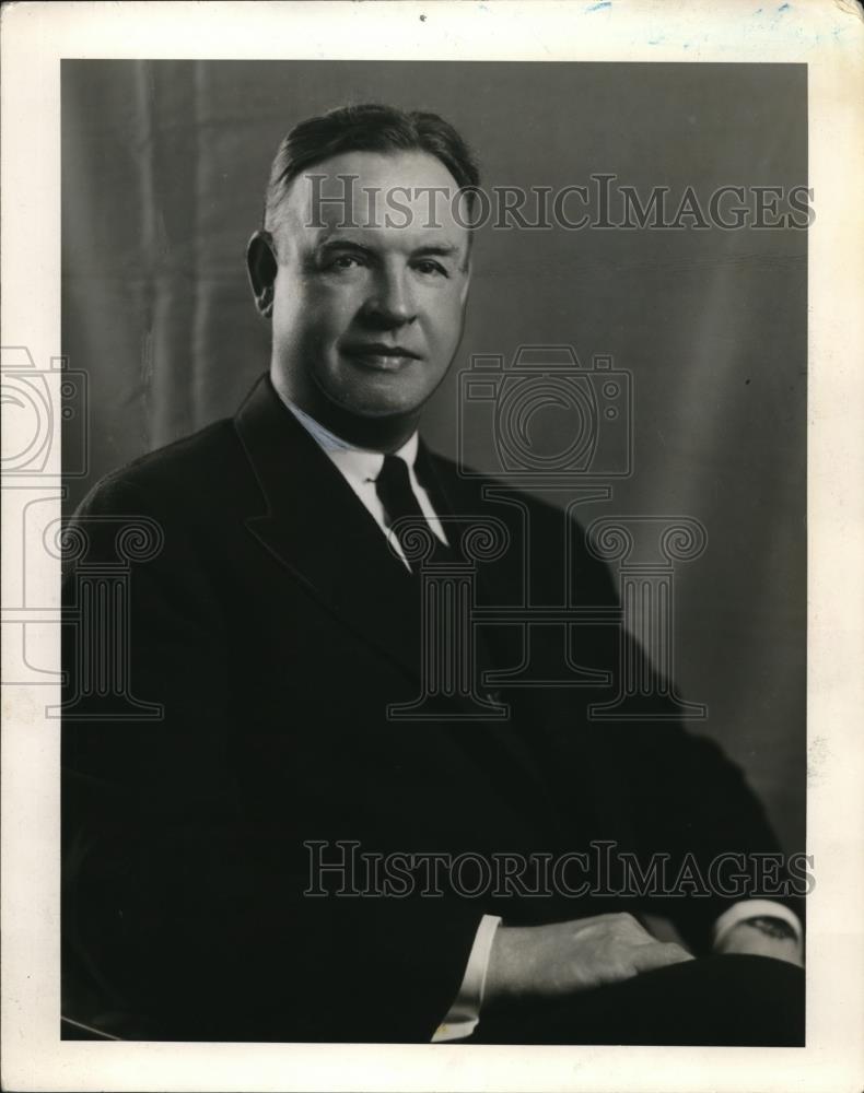 1942 Press Photo SAn Diego Calif Harry Woodhead pres of Consolidated Aircraft Co - Historic Images