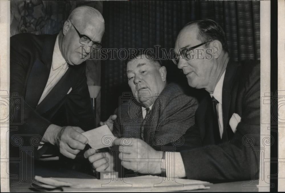 1958 Press Photo Washington American League President Will Harridge Tom Yawkey - Historic Images