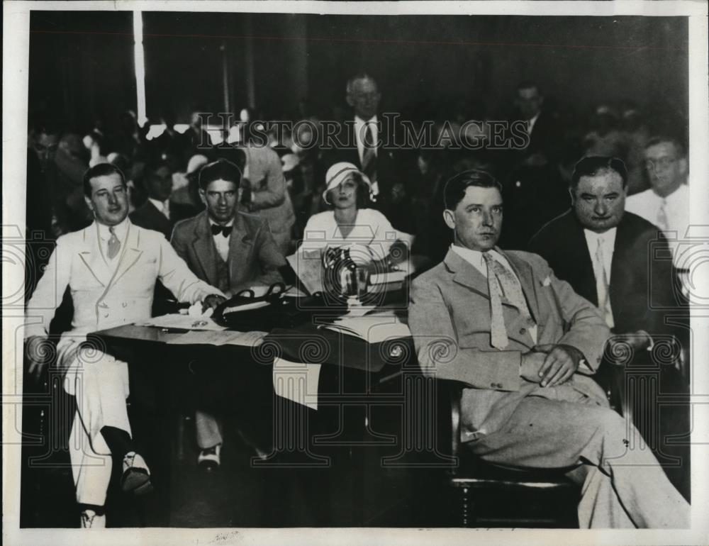 1933 Press Photo Courtroom scene during the trial of Walter McGee - Historic Images