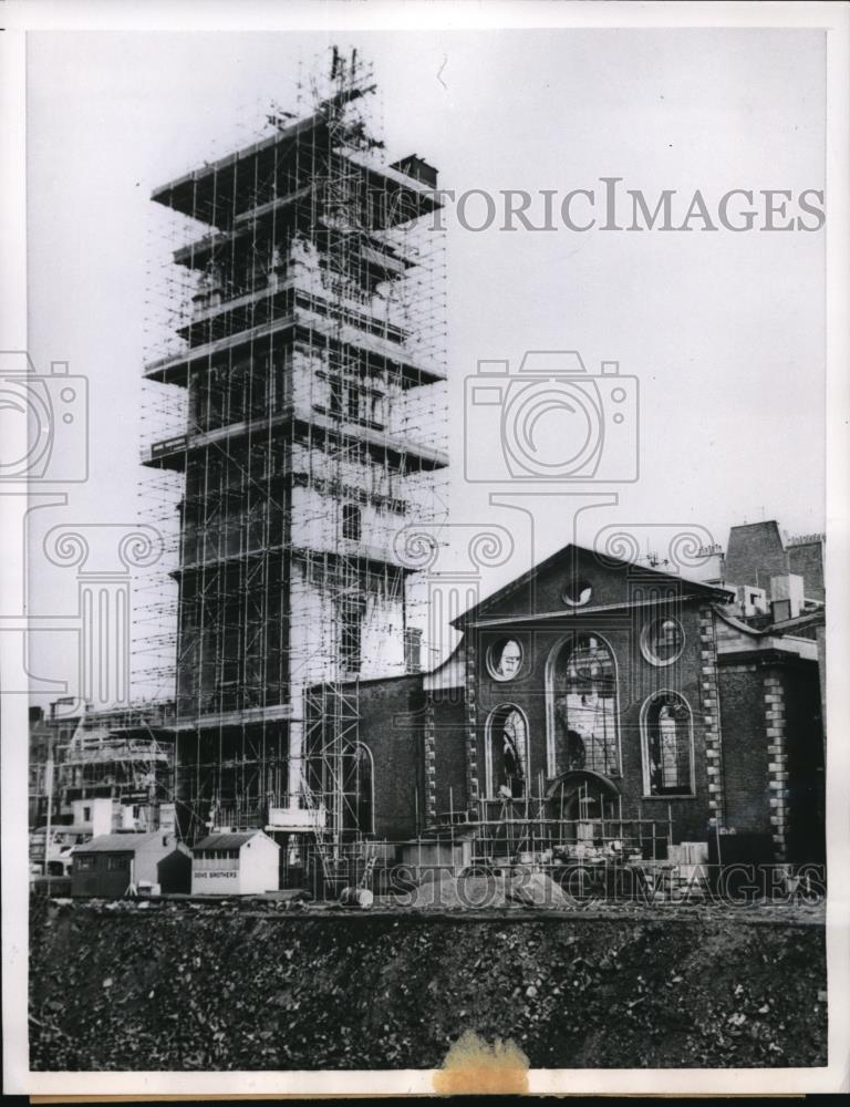 1957 Press Photo London Religious Upsurge Church St. Mary- Lebow - Historic Images