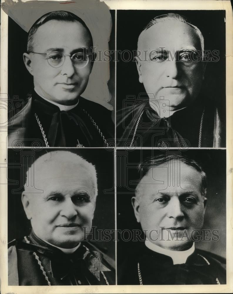 1939 Press Photo Four members of the Sacred College of Cardinals for election - Historic Images