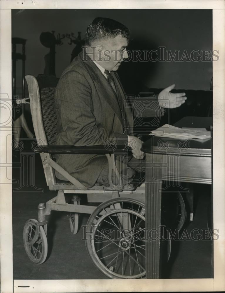 1948 Press Photo Wash DC Rep Wm J Miller of Conn - Historic Images