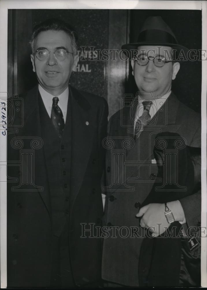 1939 Press Photo Abraham Zimmerman Chicago&#39;s Lottery KIng gave himself up - Historic Images