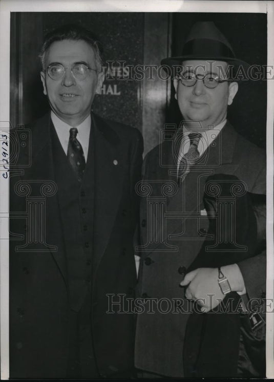 1939 Press Photo Abraham Zimmerman Chicago's Lottery KIng gave himself up - Historic Images