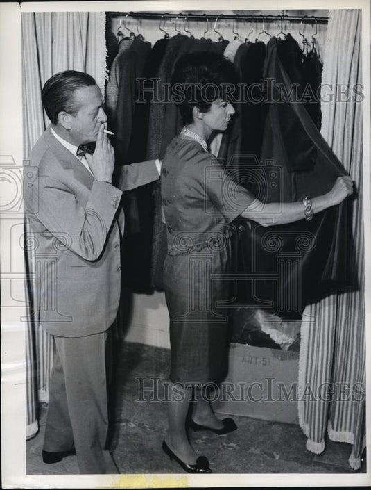 1962 Press Photo Paris France designers Simonetta & Fabiani at shop - Historic Images