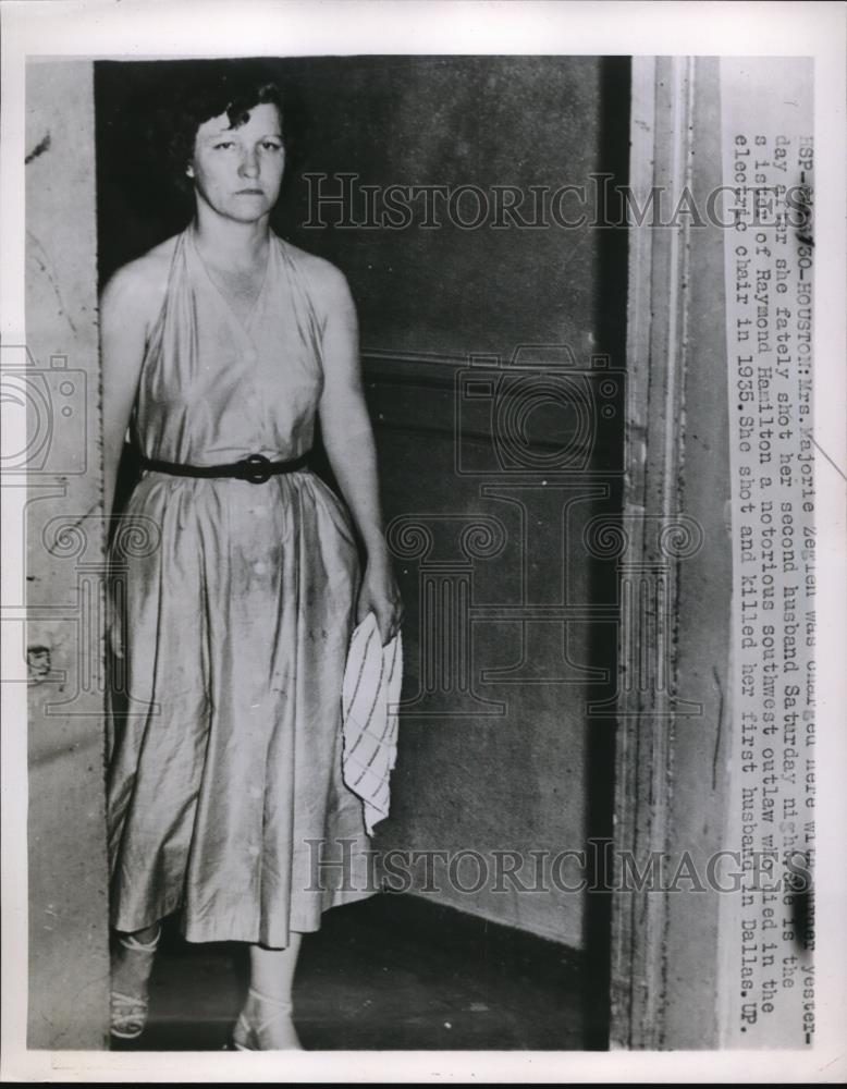 1930 Press Photo Majorie Zegien charged with murder of second husband - Historic Images