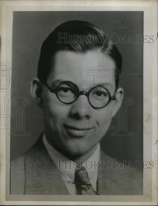1934 Press Photo Robert S La Gampe of 13416 Forest Hills Dr Cleveland - Historic Images