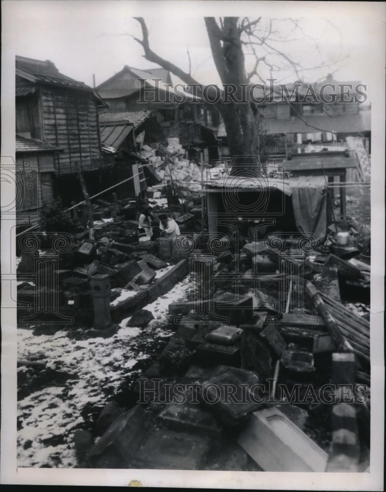 1950 Press Photo Worst earthquake Japan has experienced in Imaichi, Japan - Historic Images