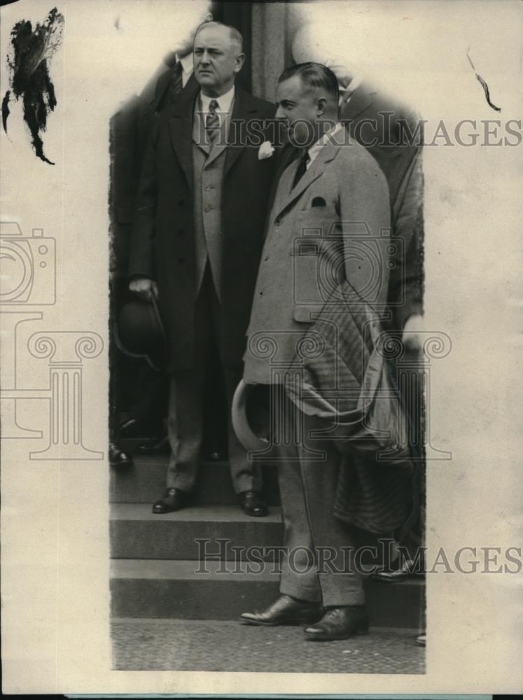 1924 Press Photo US Dist. Atty. Harry Daugherty and publisher E. B. McLean - Historic Images