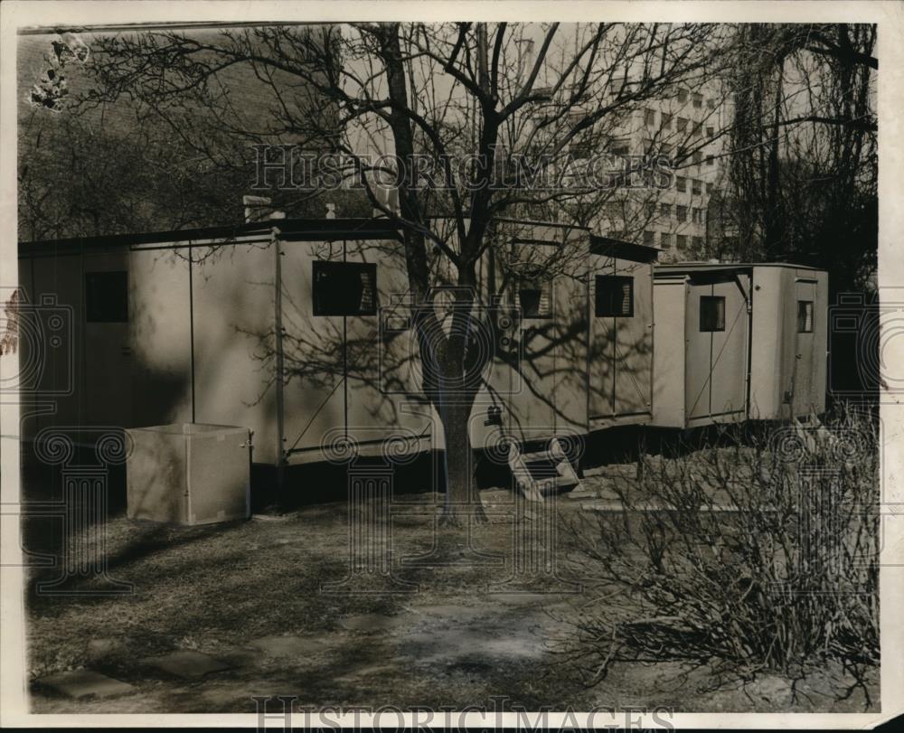 1942 Press Photo Wash DC Trailers for housing shortage at Porter Mansion - Historic Images