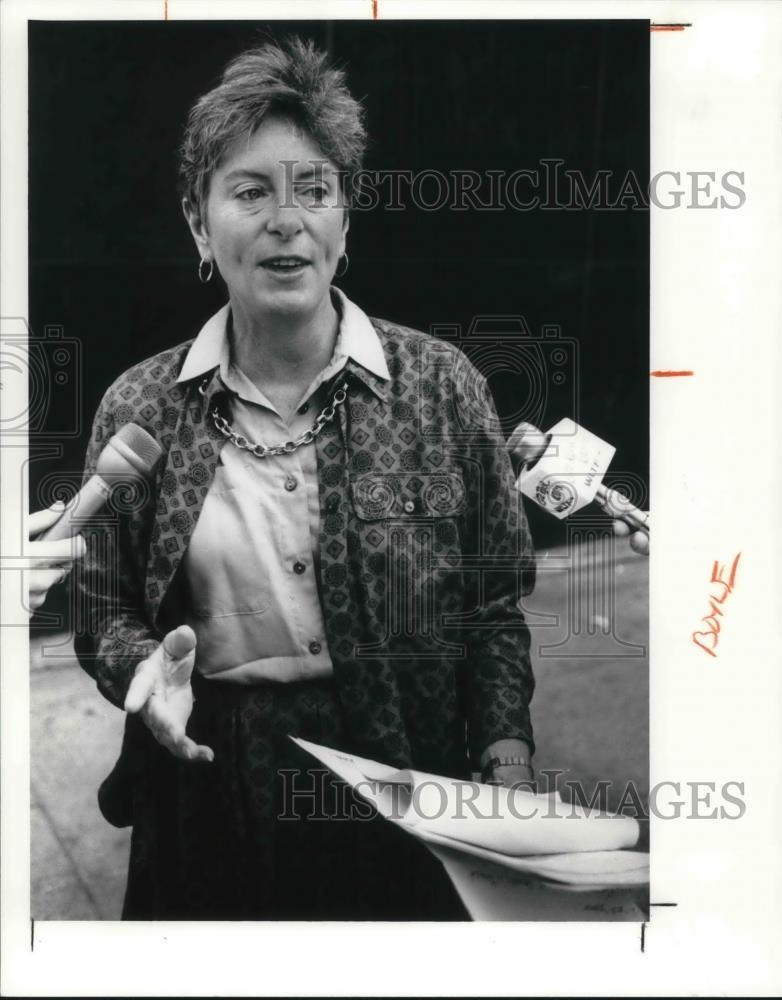 1991 Press Photo County Commissioner, Mary Boyle - Historic Images