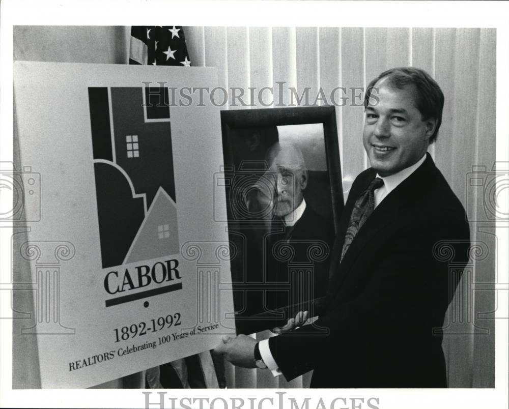 1991 Press Photo Joseph Ditchman Jr. President of Cleveland Board of Realtor - Historic Images