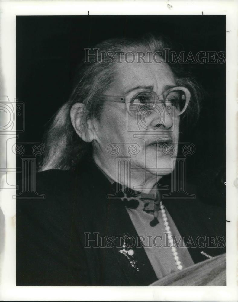 1991 Press Photo Yelna Bonner Wife Of Nobel Peace Prize Winner Andrei Sahkarov - Historic Images