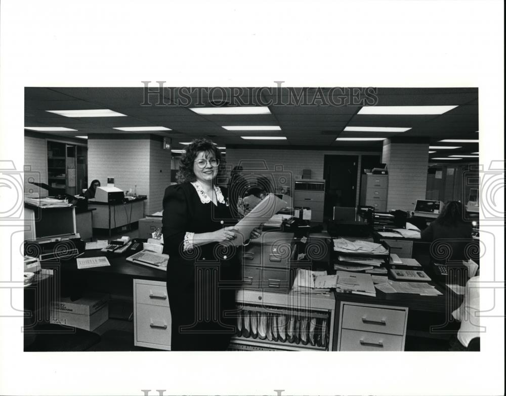 1991 Press Photo Local Trade Association for Women in Mortgage Ginny Bell - Historic Images