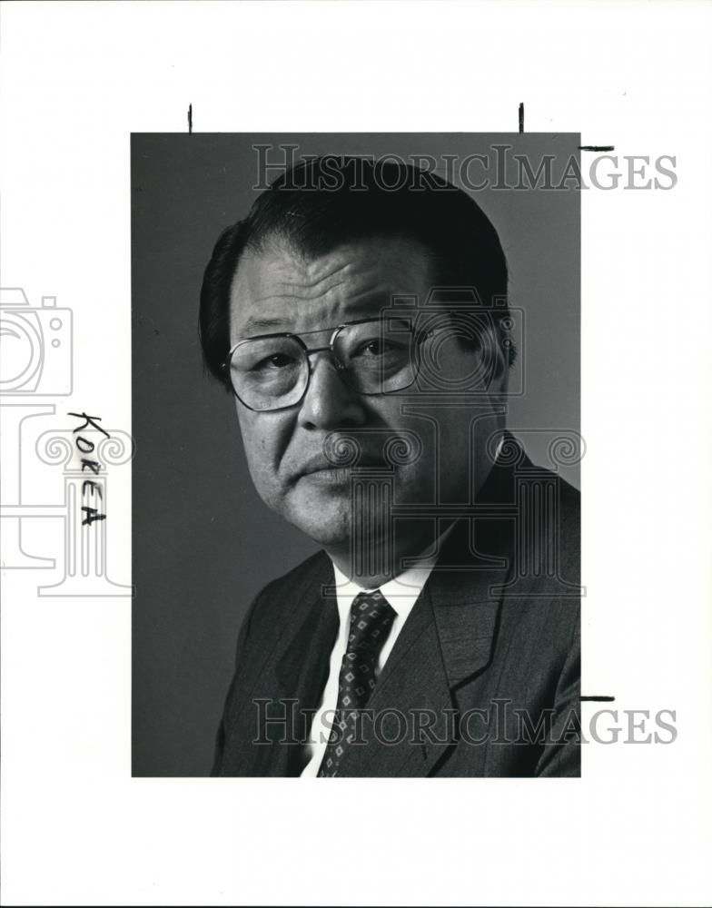 1991 Press Photo Sung Man Chuant Korean Leader - Historic Images