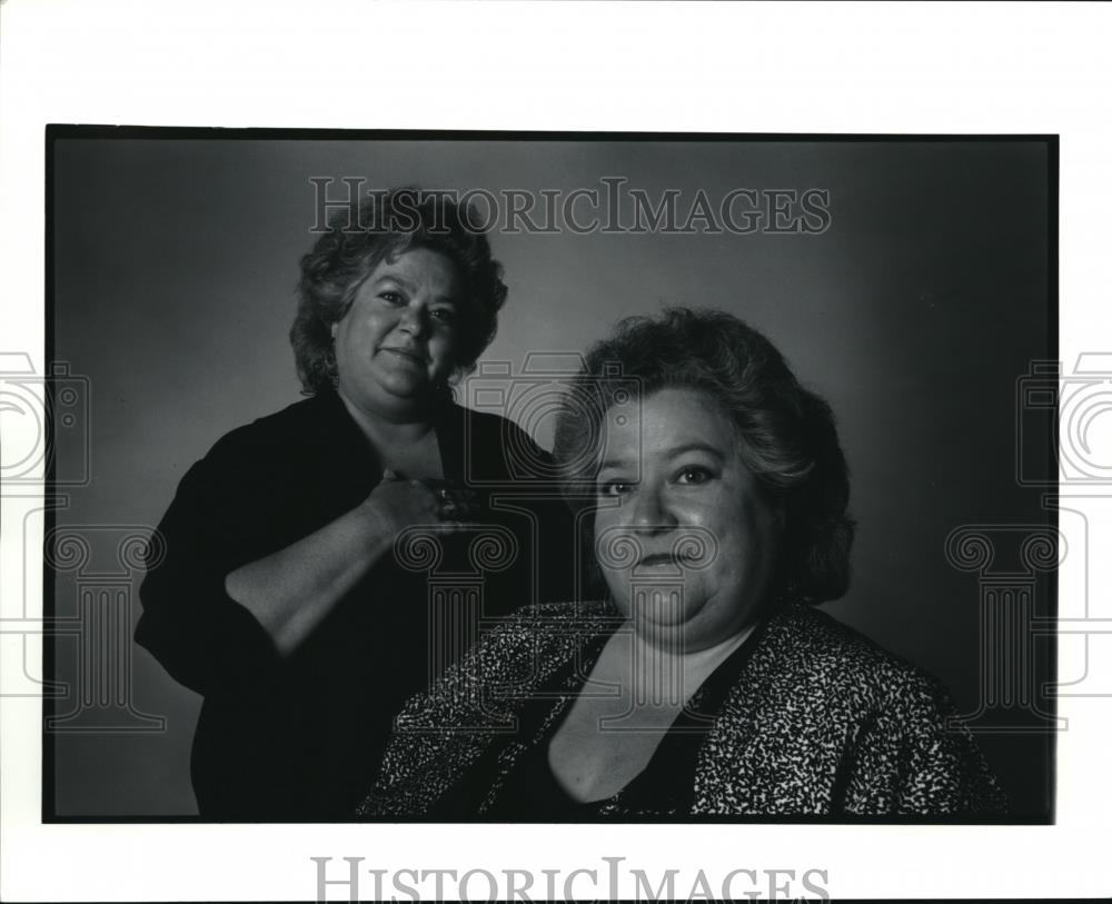 1991 Press Photo Twin sisters Lucia and Licia Colombi directors-Ensemble Theater - Historic Images