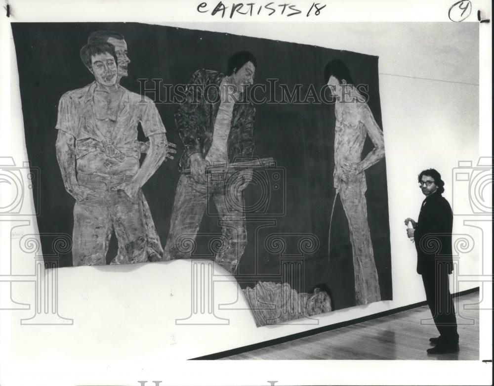 1990 Press Photo Don Dessmett at Center for Contemporary Art. - Historic Images