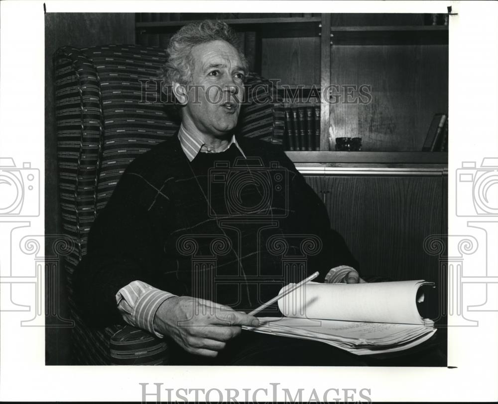 1991 Press Photo Stewart Conn, Playwright and Author of By The Pool - Historic Images