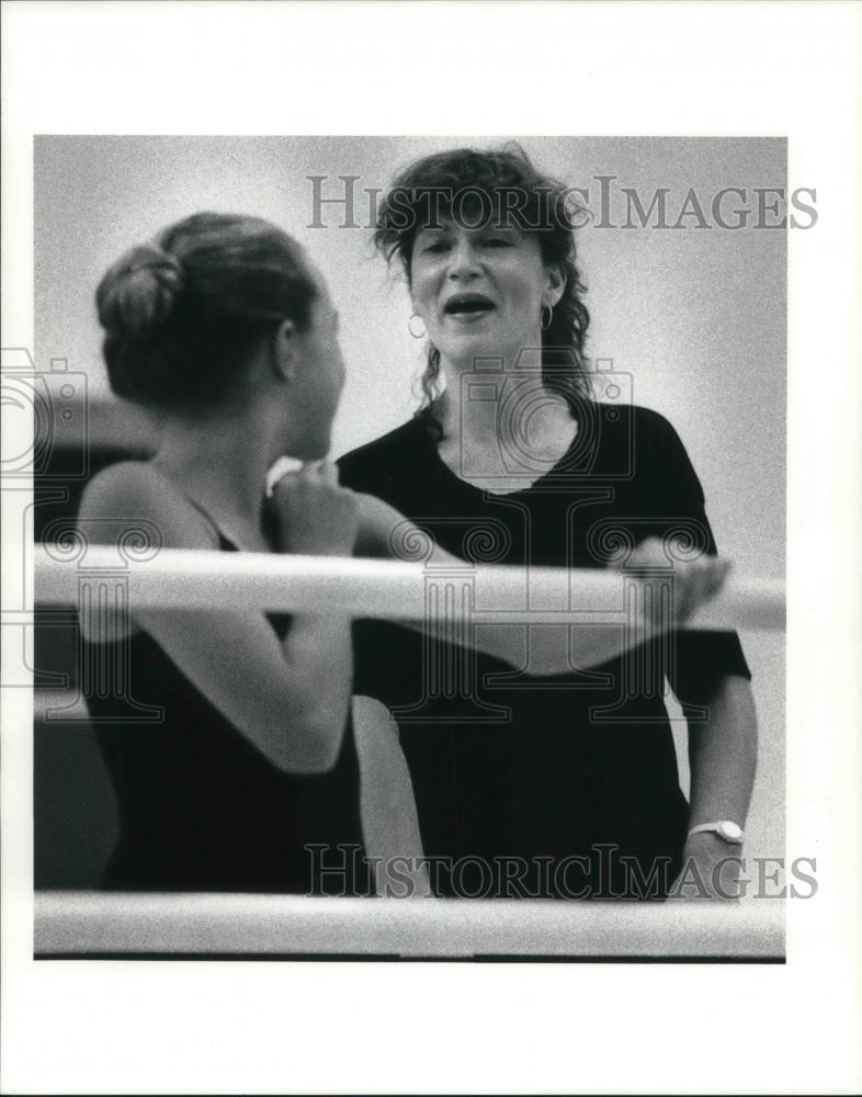 1990 Press Photo Clarissa Boeriu with Shannon Goss at Cleveland Ballet - Historic Images