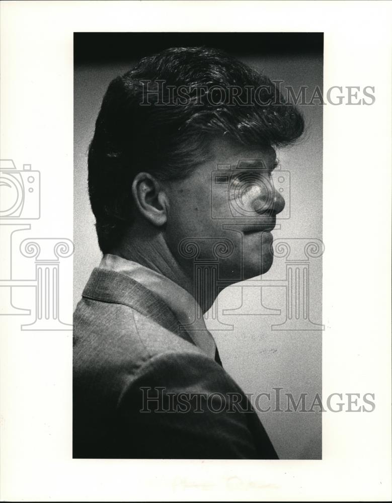 1991 Press Photo Dennis Dussell Rape Case defendant - Historic Images