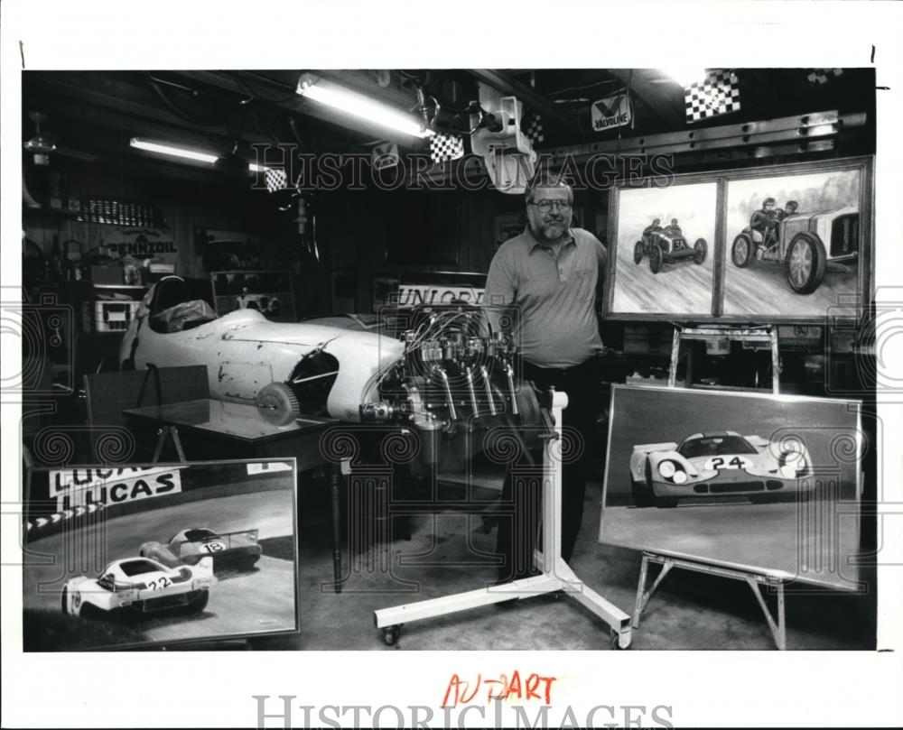 1991 Press Photo Lee Brenneison in his studio - Historic Images