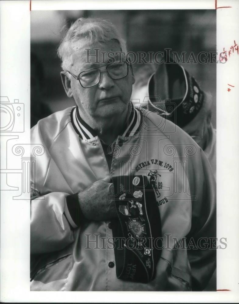 1991 Press Photo John Beran, post 1079 of W Elyria VFW - Historic Images