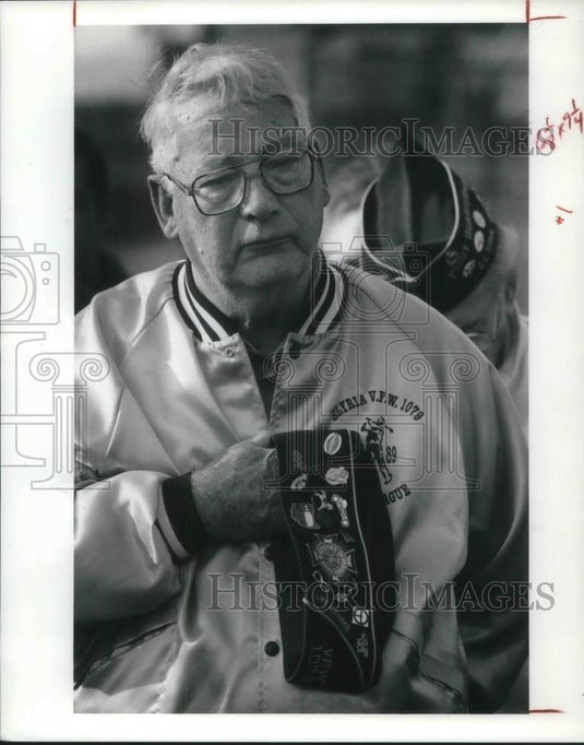 1991 Press Photo John Beran, post 1079 of W Elyria VFW - Historic Images