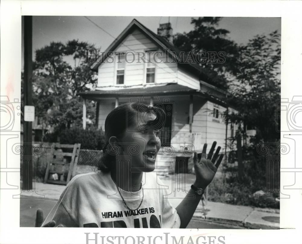 1991 Press Photo Michelle Bryson was shot at his house but not hit. - Historic Images