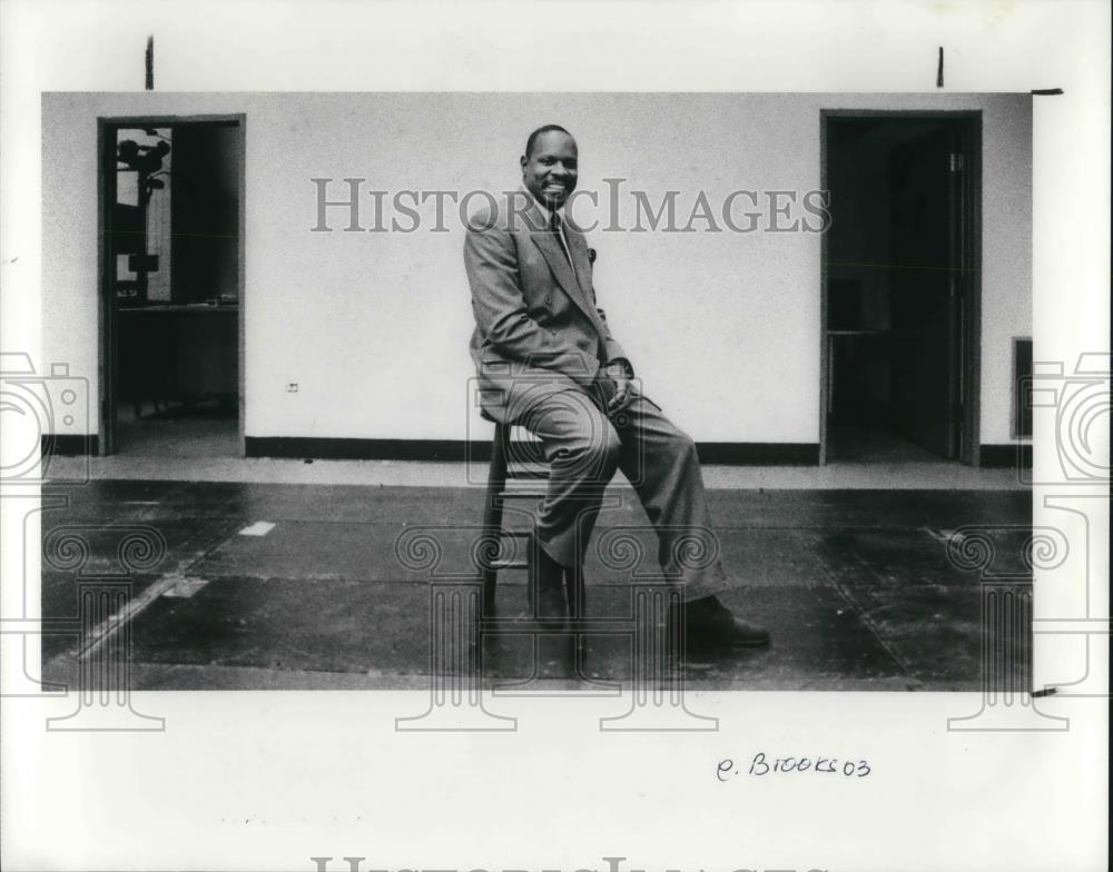 1991 Press Photo Avery Brooks actor, in a one man show - Historic Images