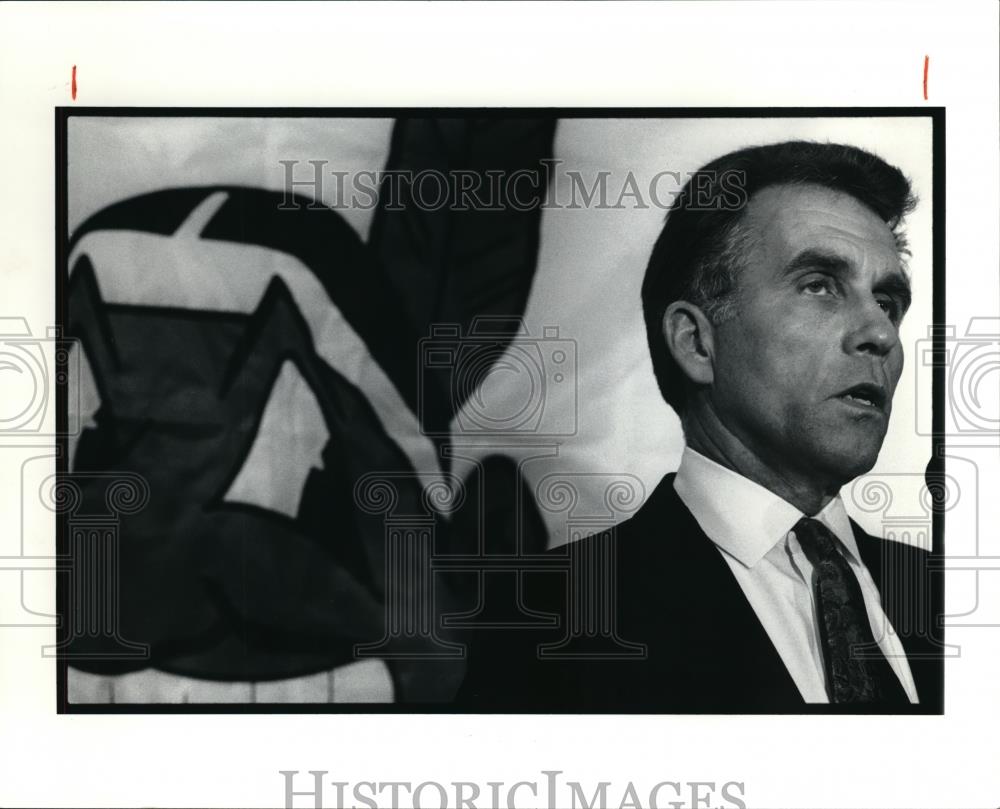 1991 Press Photo Rick Bay Executive vice president of the Cleveland Indians - Historic Images