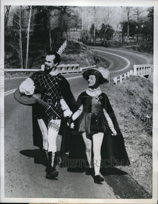 1958 Press Photo Charlottescille Va Mr & Mrs Donald Murk minstrels - Historic Images