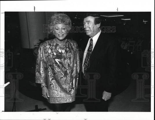 1991 Press Photo Party Goers Rena Blumberg & Michael Blumberg - Historic Images
