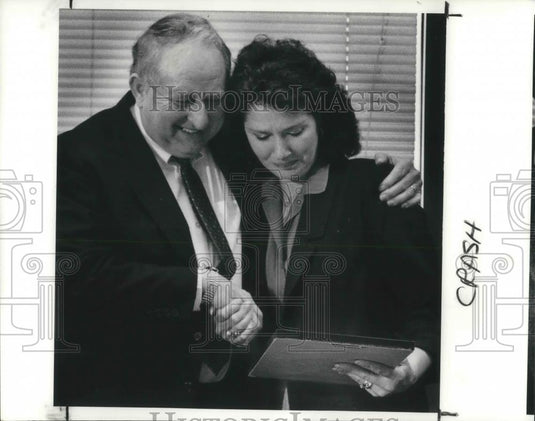 1990 Press Photo Director of the Ohio Department of Transportation Bernard Hurst - Historic Images