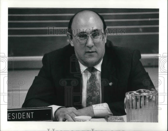 1990 Press Photo Mayfield School President, Eric S. Brown - Historic Images
